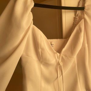 Aritzia Wilfred novella blouse white